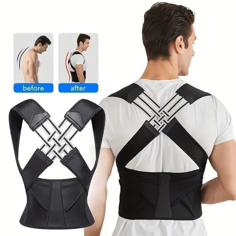 Adjustable Posture Corrector for Back Support & Pain Relief