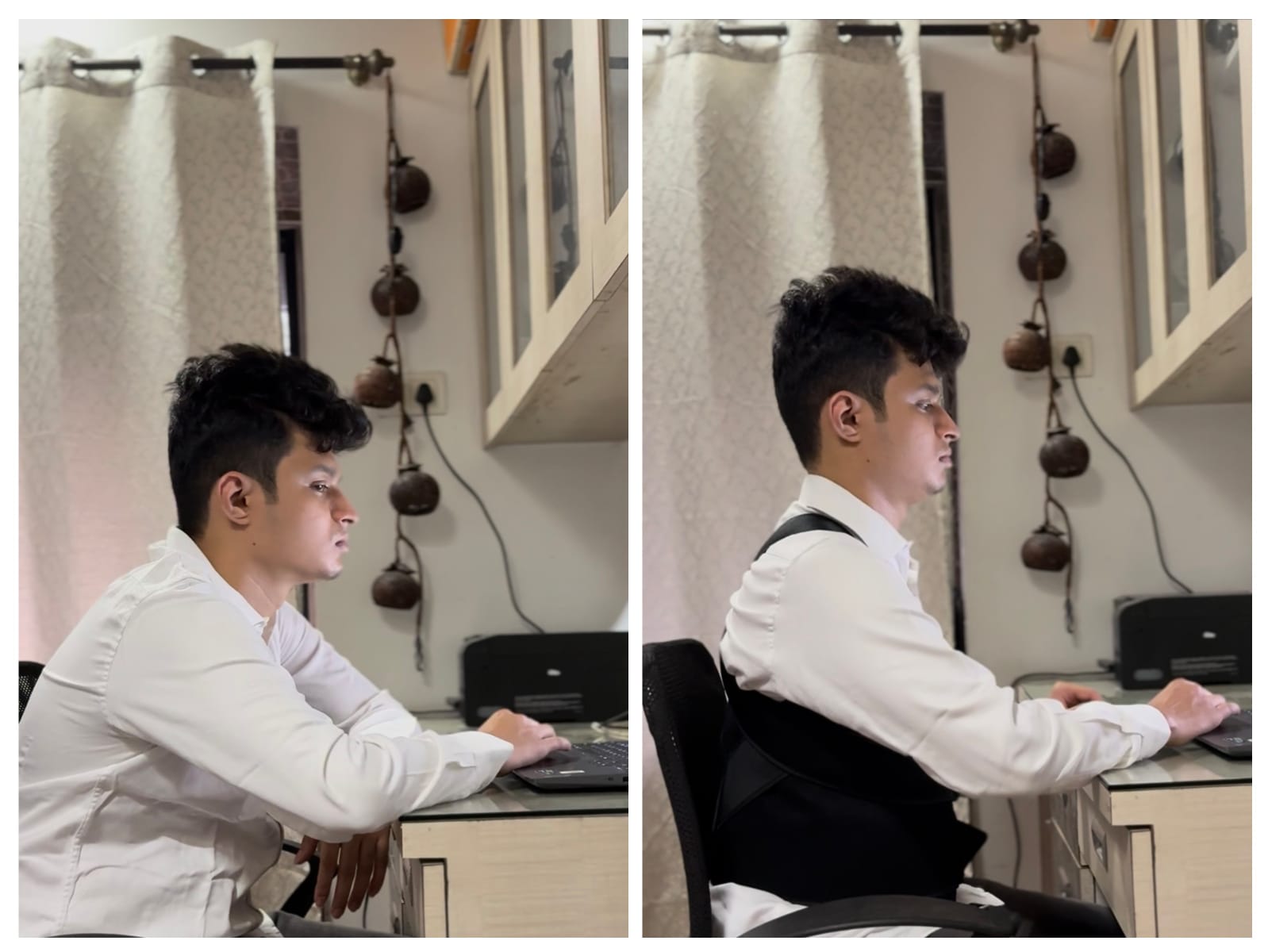 Adjustable Posture Corrector for Back Support & Pain Relief